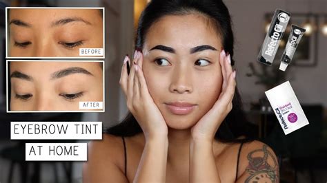Eyebrow Tinting At Home Easy And Cheap Youtube