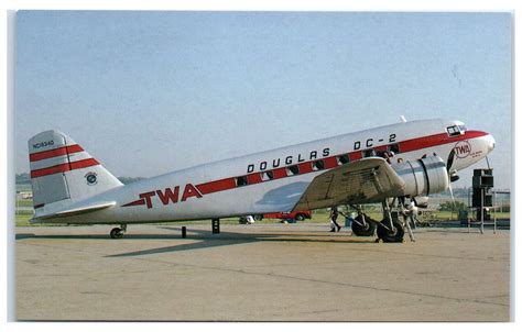 Twa Douglas Dc 2 St Louis Mo Postcard Hippostcard