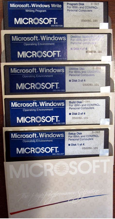 First Versions Microsoft Windows