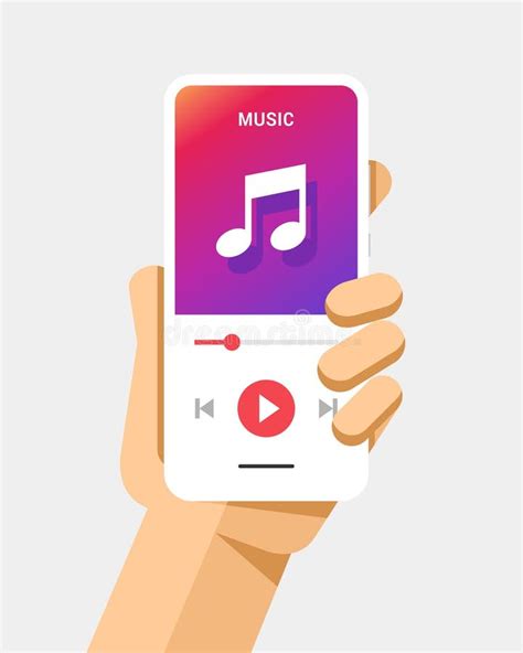 Music Ui Mobile App Interface Design Vector Stock Vector Illustration