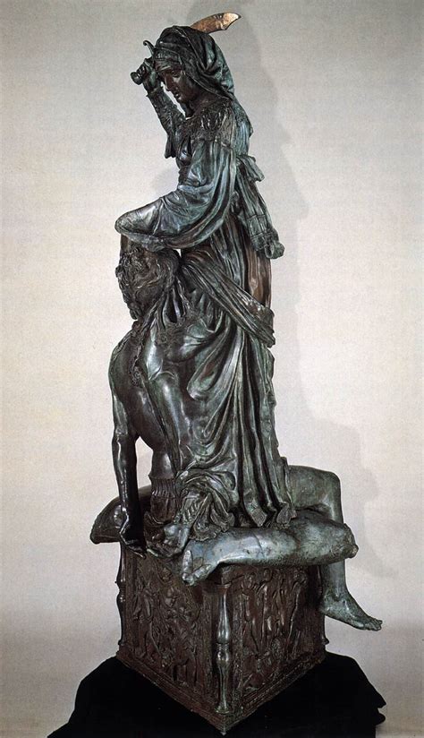 A copy stands in one of the sculpture's original positions on the piazza della signoria, in front of the palazzo vecchio. Judith and Holofernes
