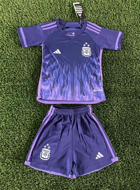 2022 2023 Argentina Away Kids Kit