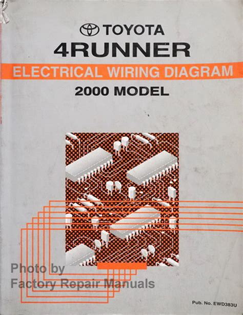2000 Toyota 4runner Electrical Wiring Diagrams Original Manual