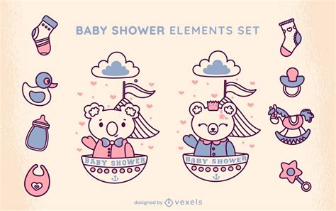Baby Shower Vector Graphics To Download