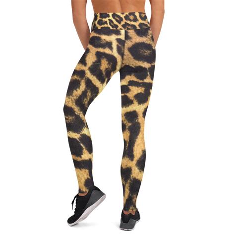 Leopard Print Womens Yoga Pants Cheetah Print Legging Gym Etsy