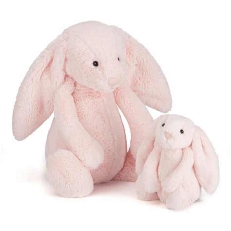 Jellycat Bashful Pink Bunny Tinybaby Maison White