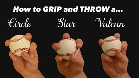 Baseball Pitching Grips Change Ups The Circle Star And Vulcan Youtube