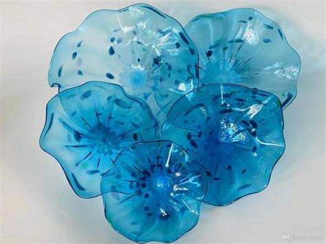 2020 Custom Made Fancy Blown Murano Glass Wall Plates Art
