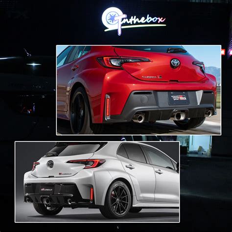 Red Lens Full Led Rear Bumper Reflector Lights For 2023 Toyota Gr