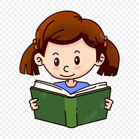 Girl Reads Clipart Transparent Png Hd Little Girl Reading Little Girl