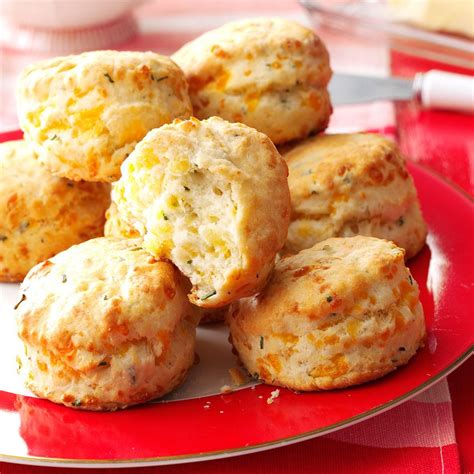 Flaky Cheddar Chive Biscuits Recipe Taste Of Home