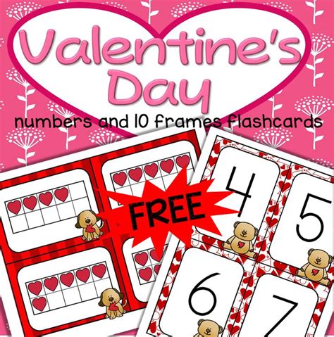 Free Valentines Day Center 10 Frames And Numbers Matching