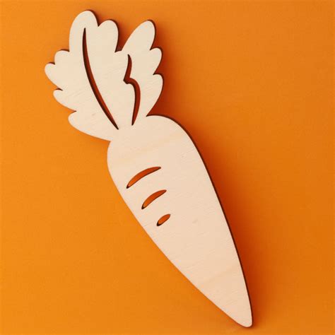 Unfinished Wood Carrot Cutout All Wood Cutouts Wood Crafts Hobby