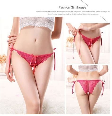 Jual G String Celana Dalam Belah Tali Samping Bikini Lingerie C055 Di