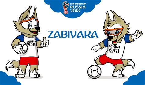 rusia 2018 copa mundial de la mascota zabivaka descargar vector
