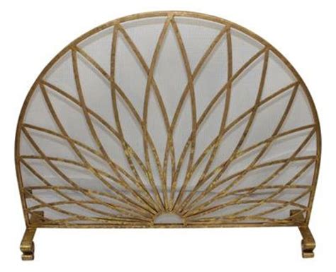 Antique Italian Gold Arched Fireplace Screen With Star Burst Etsy