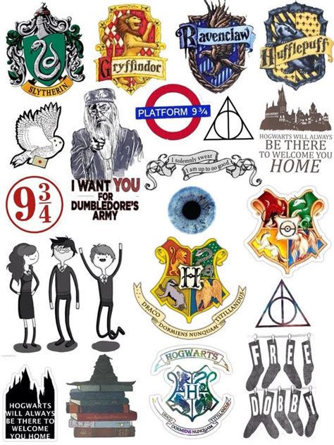 Harry Potter Big A4 Sticker Sheet 9 And 34 Hogwarts