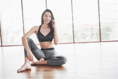 A Sports Girl Doing A Stretch A Woman Tries To Be In Good Shape Stock Photo At Vecteezy