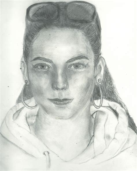 Wolvydesigns Self Portrait Pencil Sketch