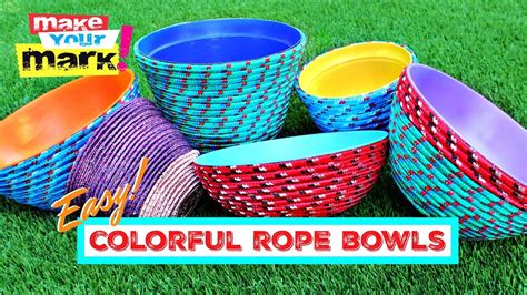 Colorful Rope Bowls Youtube