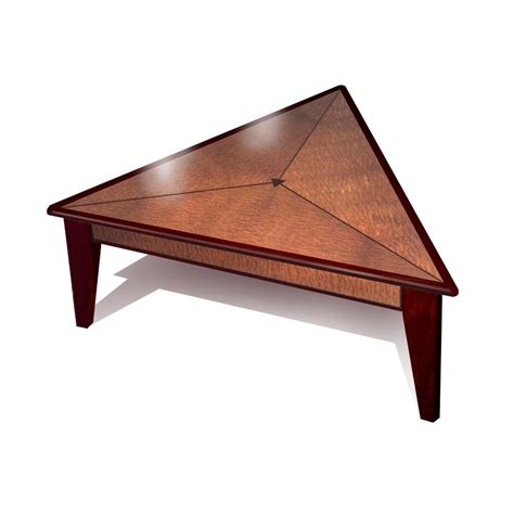 The design is both ethereal and practical: Handmade Triangle Coffee Table by Mark Love Furniture ...