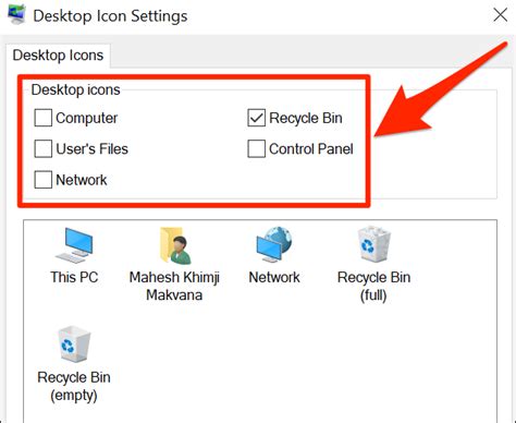 How To Show Or Hide Specific Desktop Icons On Windows 10