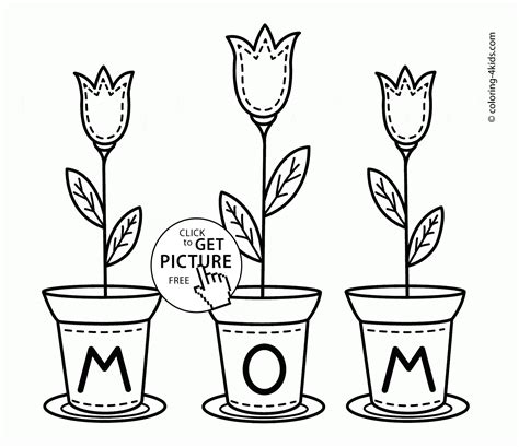 Many flower delivery services offer inexpensive mother's day arrangements. Flowers for MOM - Mother's Day coloring page for kids ...