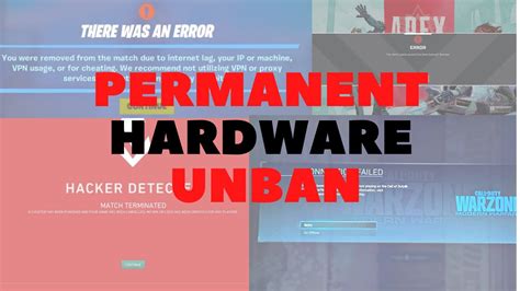 Permanent Hwid Ban Fix You Were Removed From The Match Due To Your