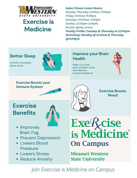 Benefits Of Exercise Exercise Is Medicine On Campus Mwsu