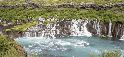 The Journey Begins Hraunfossar And Barnafossar Waterfalls The Next