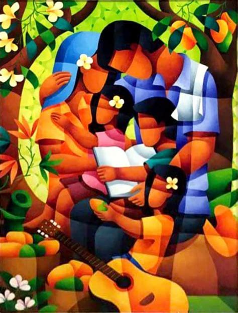 love  family nell camposc artwork filipino artist  filipino art artwork painting