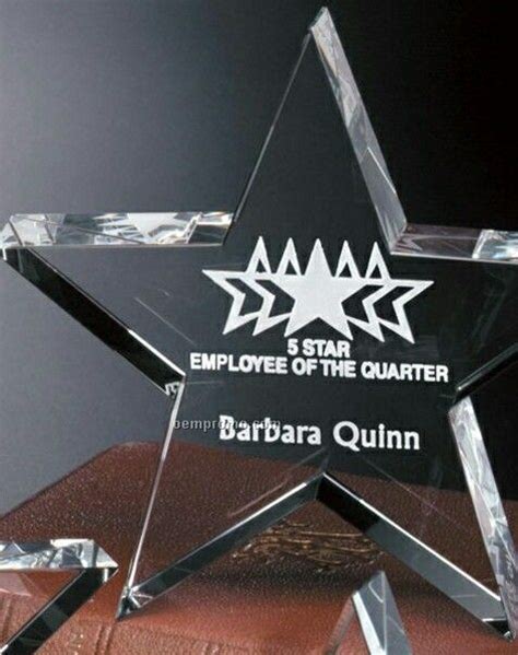 Star Gallery Crystal Tapered Star Award On Square Base 6china