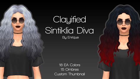 My Sims 4 Blog Sintiklia Diva Hair Clayified By Enrique