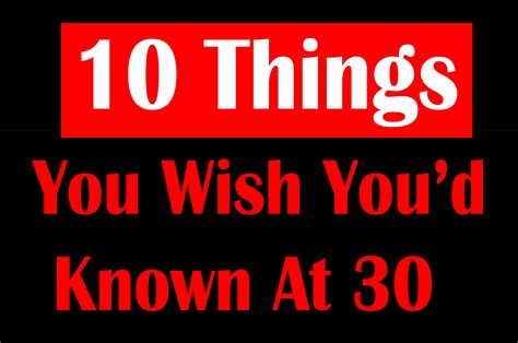 Path To Self Mastery On Twitter 10 Things You Wish Youd Known At 30