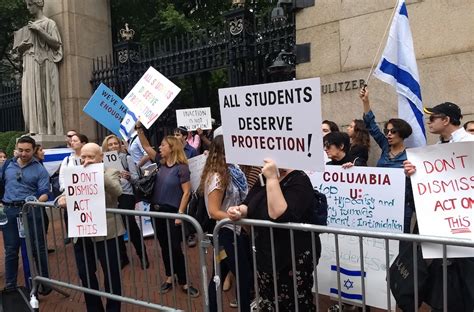 A Protest To Support Pro Israel Students At Columbia University Didnt