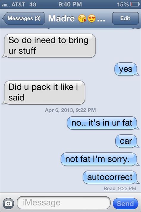Autocorrect Fail Funny Texts Text Fails Fails