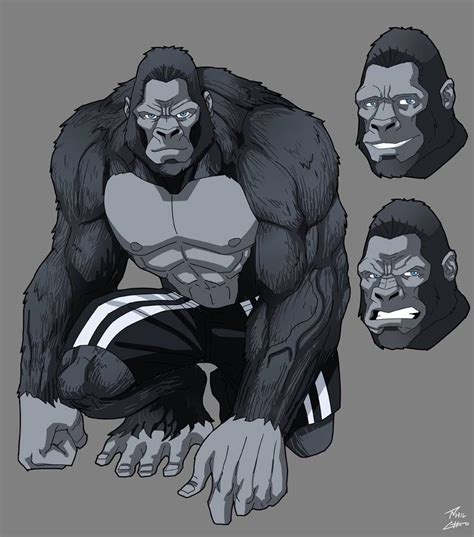 Ape Commission By Phil Cho Gorillas Art Character Design Furry Art