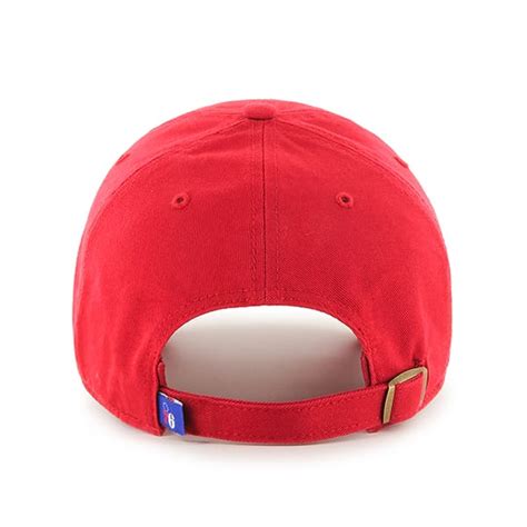 Philadelphia 76ers Clean Up Red 47 Brand Adjustable Hat Detroit Game Gear