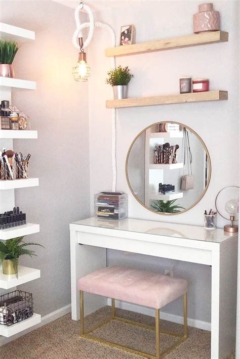With simple lines and white finish that is neutral. Makeup Vanity Table Ideas To Assist Your Makeup Routine ...