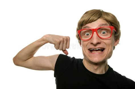 Strong Man Stock Photo Image Of Humorous Excited Happy 7682288