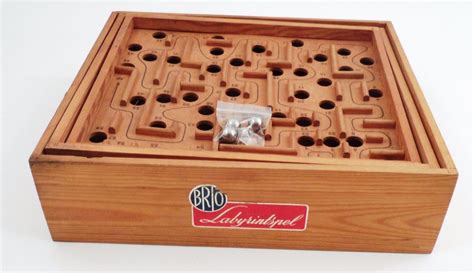 1950s Brio Labyrinth Labyrintspel Wooden Marble Skill Maze Game Made In
