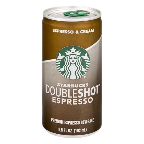 Starbucks Doubleshot Espresso And Cream Premium Coffee 65 Oz Can