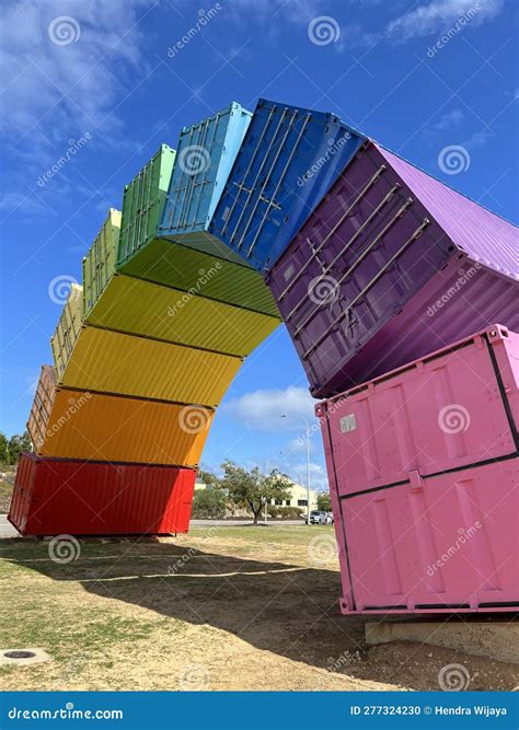 Rainbow Containers Editorial Image Image Of Symbol 277324230