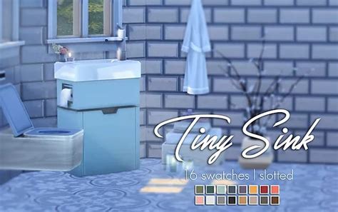 Tiny Sink Sink Sims Sims 4 Custom Content