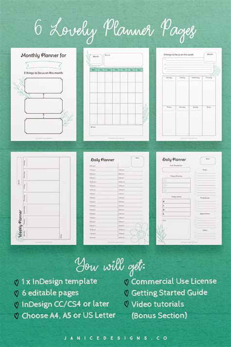 Indesign Planner Template