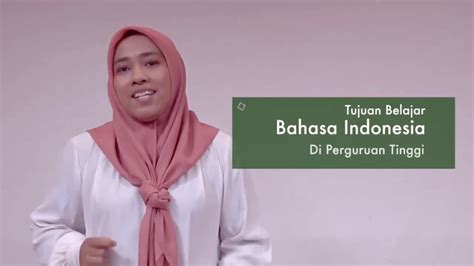 Tujuan Belajar Bahasa Indonesia Youtube