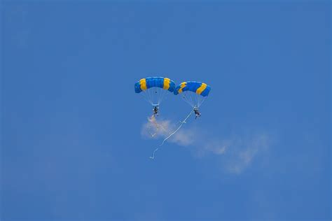 Air Show Parachutes Skydiver Free Photo On Pixabay Pixabay