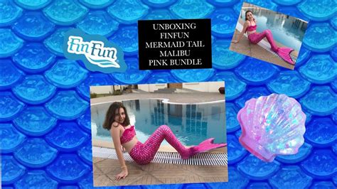 Unboxing A Finfun Mermaid Tail Bundle Malibu Pink Tail 🧜‍♀️ Youtube