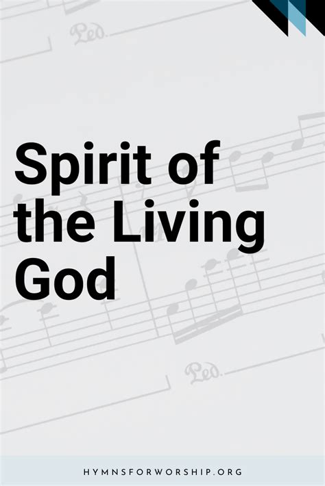 Sdah 672 Spirit Of The Living God Hymns For Worship