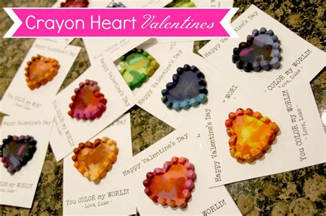 Diy Crayon Heart Valentines The Storibook